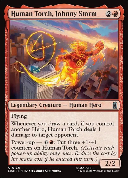 MSH-136 Human Torch, Johnny Storm | Uncommon (EN)
