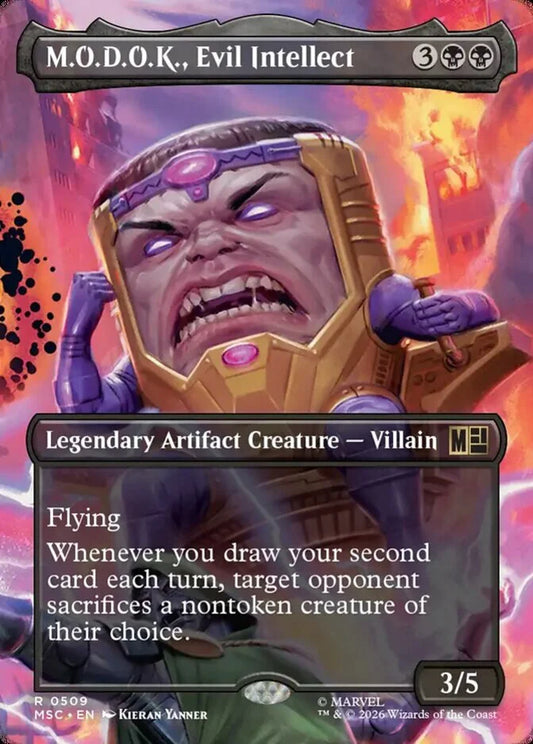 MSC-509 M.O.D.O.K., Evil Intellect (Borderless) | Rare (EN)