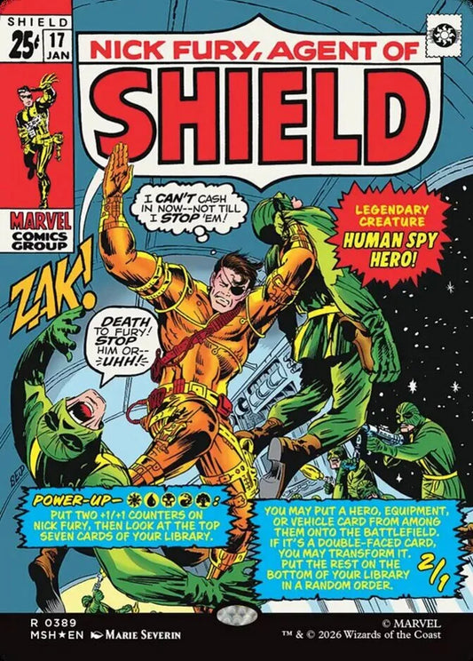 MSH-389 Nick Fury, Agent of S.H.I.E.L.D. (Borderless) | Rare (EN)