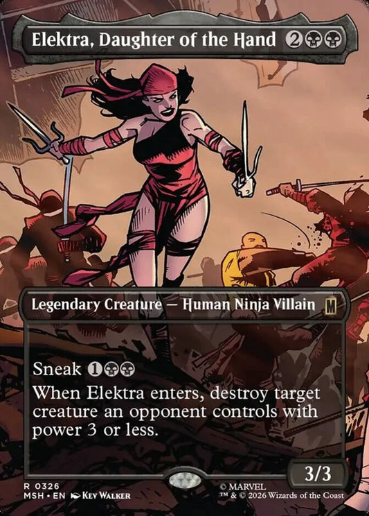 MSH-326 Elektra, Daughter of the Hand (Borderless) | Rare (EN)
