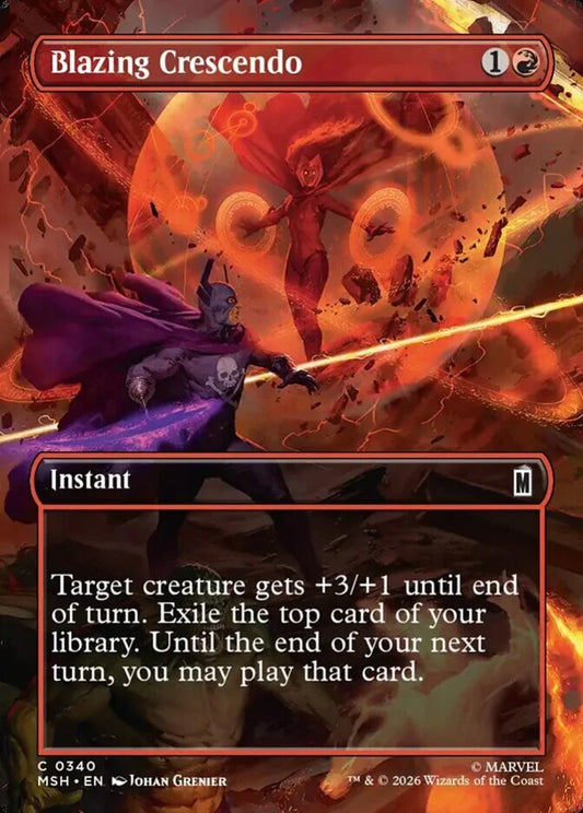 MSH-340 Blazing Crescendo (Borderless) | Common (EN)