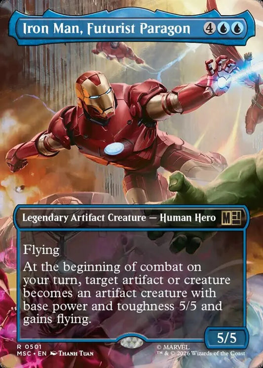 MSC-501 Iron Man, Futurist Paragon (Borderless) | Rare (EN)