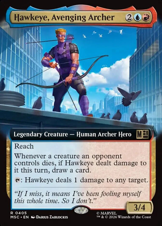 MSC-405 Hawkeye, Avenging Archer (Extended Arts) | Rare (EN)
