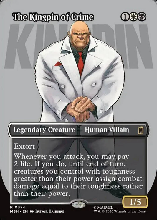 MSH-374 The Kingpin of Crime (Borderless) | Rare (EN)