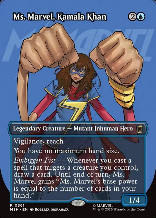 MSH-361 Ms. Marvel, Kamala Khan (Borderless) | Rare (EN)