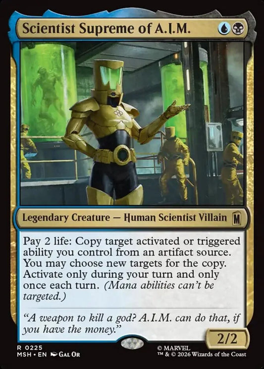 MSH-225 Scientist Supreme of A.I.M. | Rare (EN)