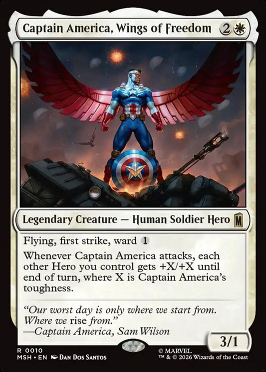 MSH-010 Captain America, Wings of Freedom | Rare (EN)