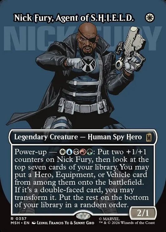 MSH-357 Nick Fury, Agent of S.H.I.E.L.D. (Borderless) | Rare (EN)