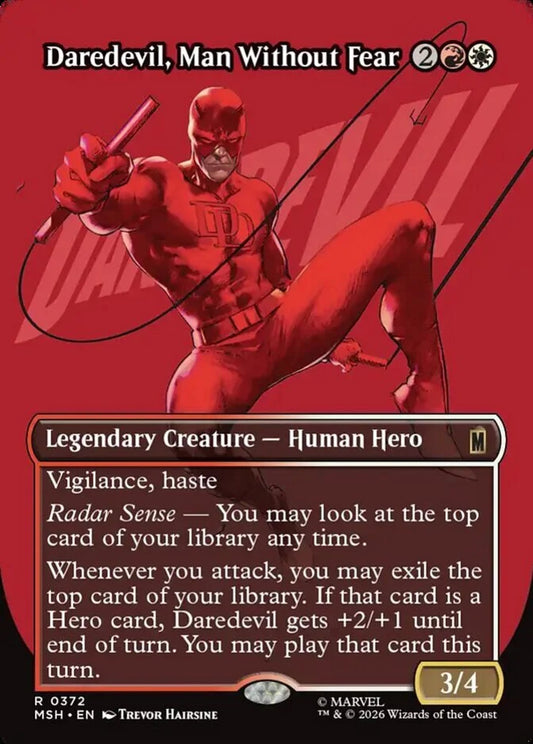 MSH-372 Daredevil, Man Without Fear (Borderless) | Rare (EN)