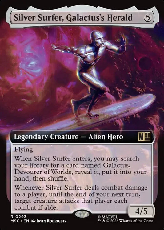 MSC-293 Silver Surfer, Galactus's Herald (Extended Arts) | Rare (EN)