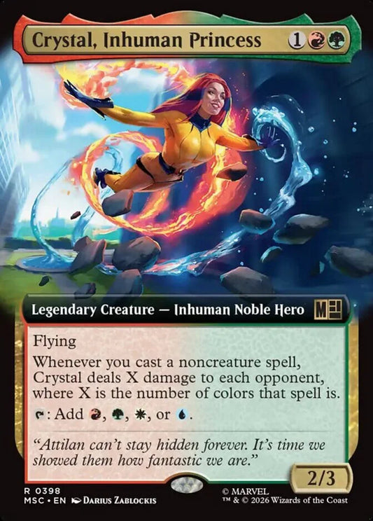 MSC-398 Crystal, Inhuman Princess (Extended Arts) | Rare (EN)