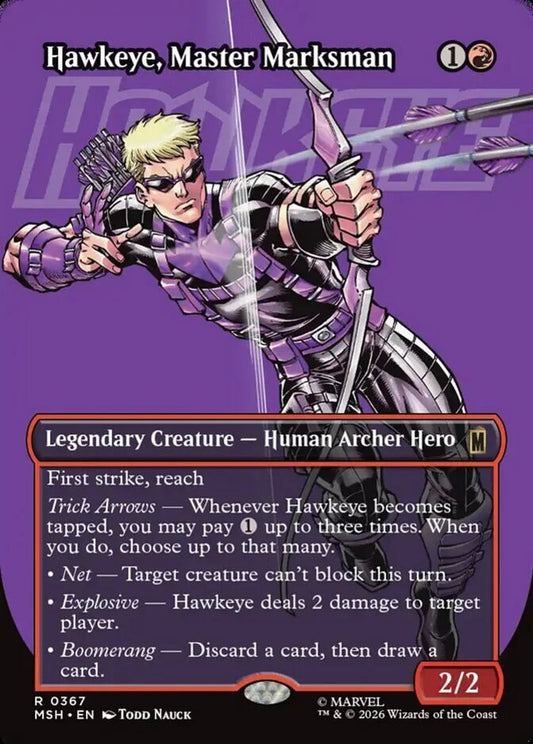 MSH-367 Hawkeye, Master Marksman (Borderless) | Rare (EN)