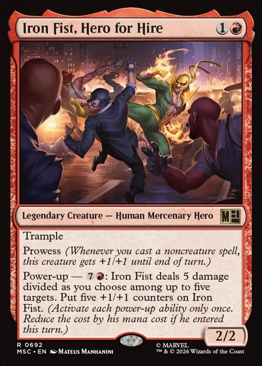 MSC-692 Iron Fist, Hero for Hire  | Rare (EN)