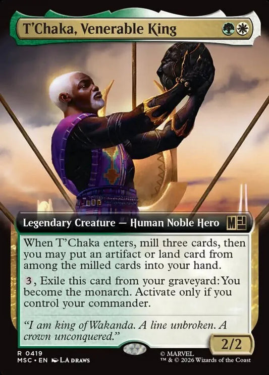 MSC-419 T'Chaka, Venerable King (Extended Arts) | Rare (EN)