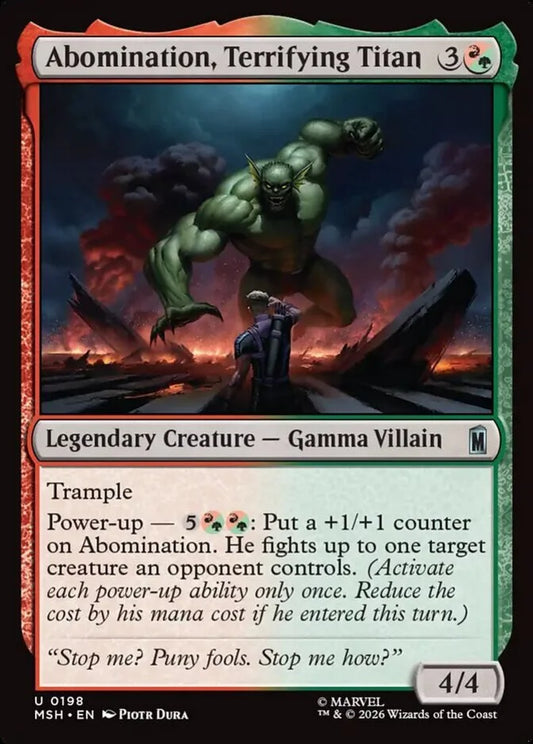 MSH-198 Abomination, Terrifying Titan | Uncommon (EN)
