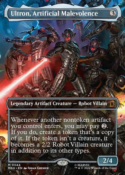 MSH-344 Ultron, Artificial Malevolence (Borderless) | Mythic (EN)