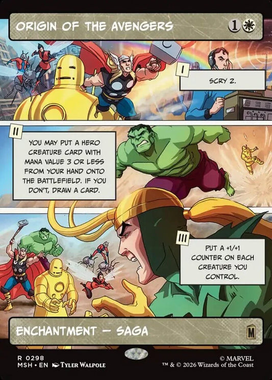 MSH-298 Origin of the Avengers (Borderless) | Rare (EN)