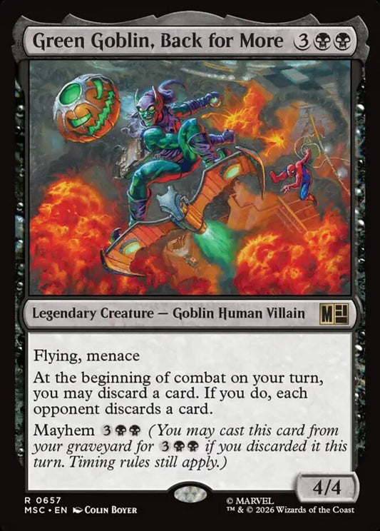 MSC-657 Green Goblin, Back for More  | Rare (EN)
