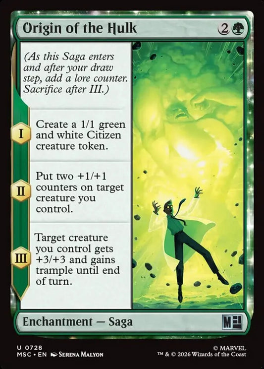 MSC-728 Origin of the Hulk  | Uncommon (EN)