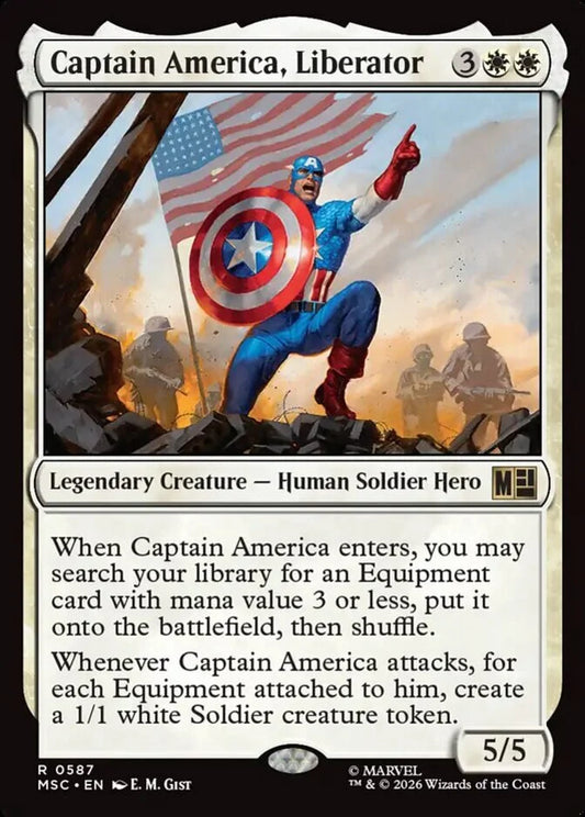 MSC-587 Captain America, Liberator  | Rare (EN)