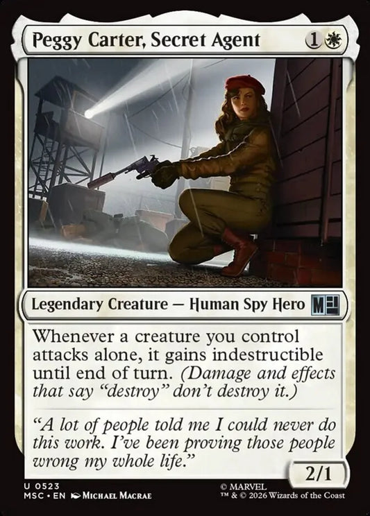 MSC-523 Peggy Carter, Secret Agent  | Uncommon (EN)