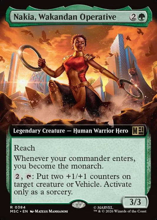 MSC-384 Nakia, Wakandan Operative (Extended Arts) | Rare (EN)
