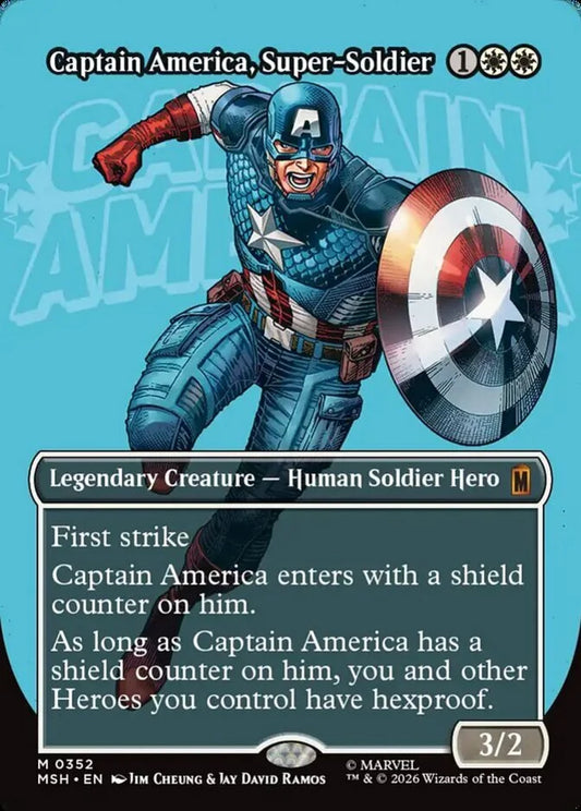 MSH-352 Captain America, Super-Soldier (Borderless) | Mythic (EN)