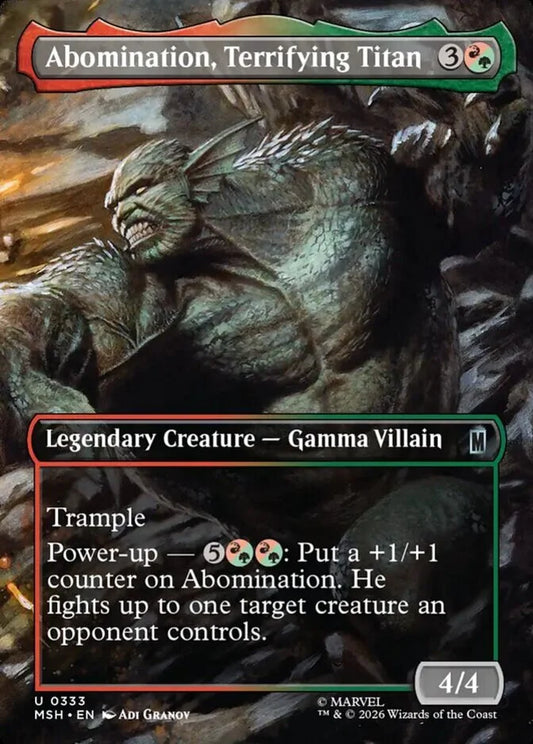 MSH-333 Abomination, Terrifying Titan (Borderless) | Uncommon (EN)