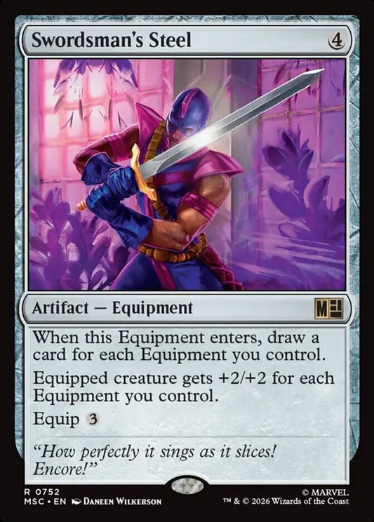 MSC-752 Swordsman's Steel  | Rare (EN)