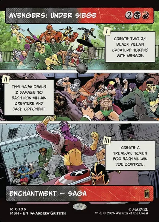 MSH-306 Avengers: Under Siege (Borderless) | Rare (EN)