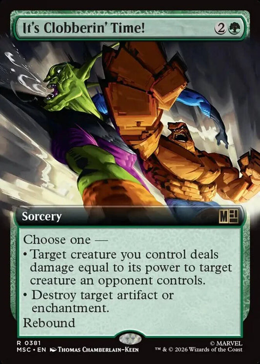 MSC-381 It's Clobberin' Time! (Extended Arts) | Rare (EN)