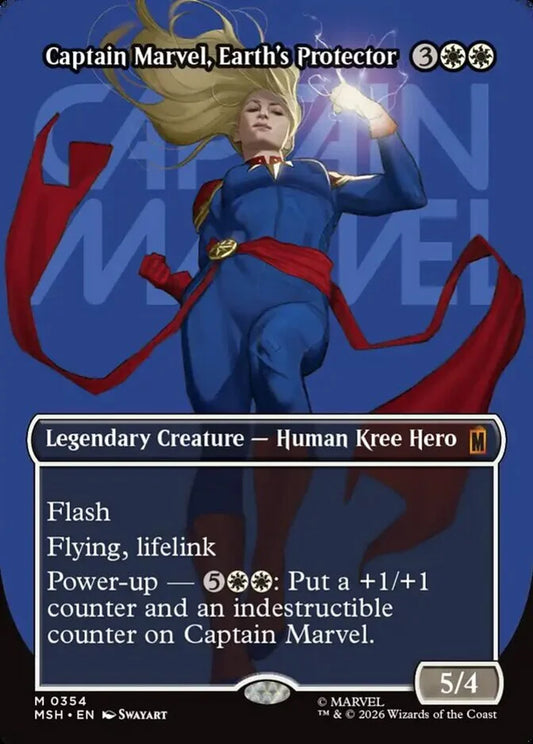 MSH-354 Captain Marvel, Earth's Protector (Borderless) | Mythic (EN)
