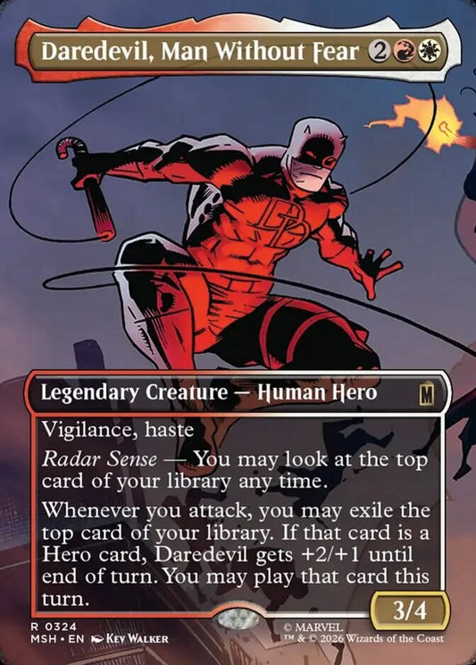 MSH-324 Daredevil, Man Without Fear (Borderless) | Rare (EN)