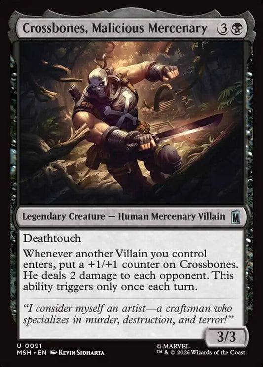 MSH-091 Crossbones, Malicious Mercenary | Uncommon (EN)