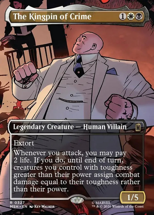 MSH-327 The Kingpin of Crime (Borderless) | Rare (EN)