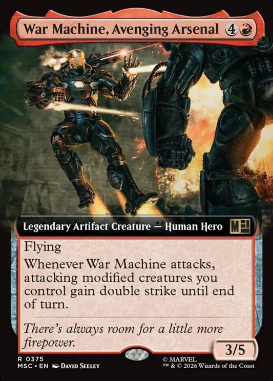 MSC-375 War Machine, Avenging Arsenal (Extended Arts) | Rare (EN)