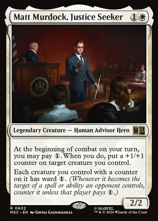 MSC-602 Matt Murdock, Justice Seeker  | Rare (EN)