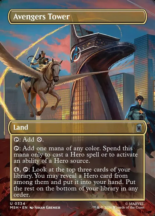 MSH-334 Avengers Tower (Borderless) | Uncommon (EN)