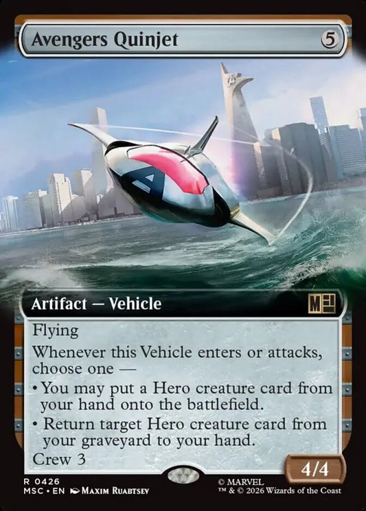 MSC-426 Avengers Quinjet (Extended Arts) | Rare (EN)