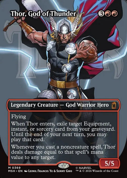 MSH-369 Thor, God of Thunder (Borderless) | Mythic (EN)