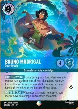 Set12-218 | Bruno Madrigal – Oasis Oracle | Rare | Foil