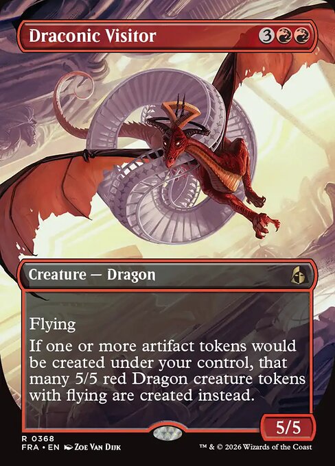 FRA-368 Draconic Visitor (Borderless) | Rare (EN)