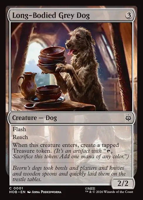HOB-001 Long-Bodied Grey Dog | Common (EN)