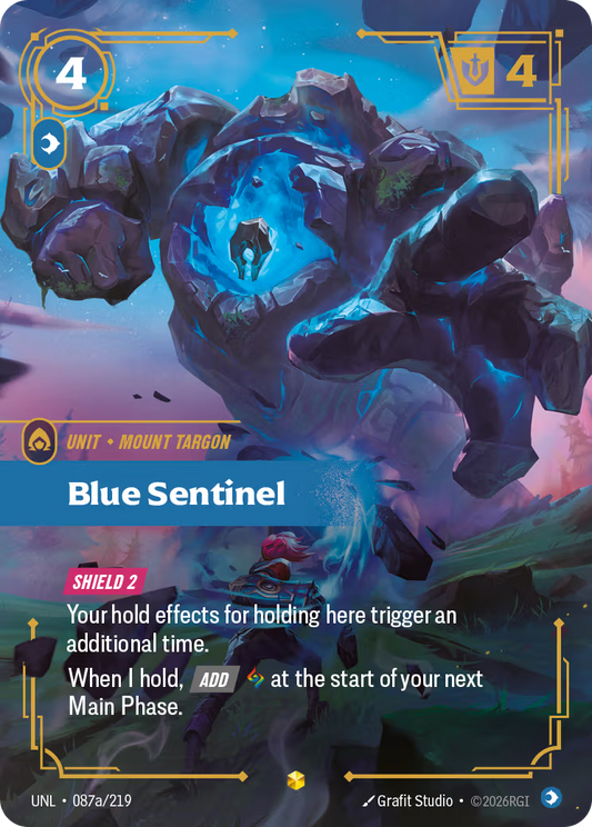 UNL-087a/219 Blue Sentinel (Alternate Art) |Showcase