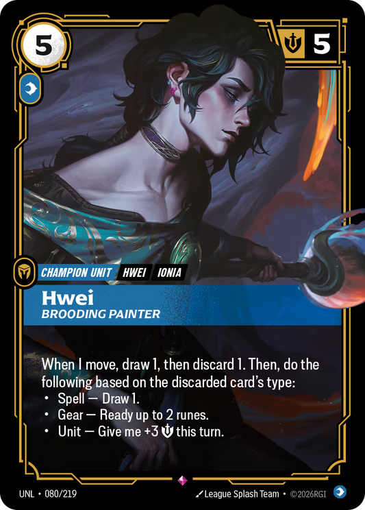 UNL-080/219 Hwei - Brooding Painter | Rare