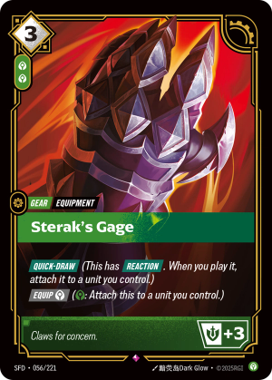 SFD-056/221 | Sterak's Gage | Rare
