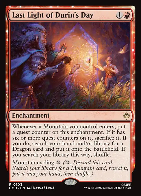 HOB-103 Last Light of Durin's Day | Rare (EN)