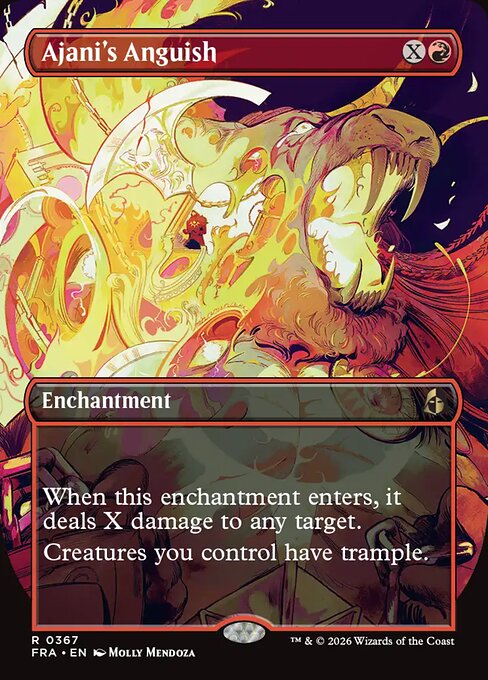 FRA-367 Ajani's Anguish (Borderless) | Rare (EN)