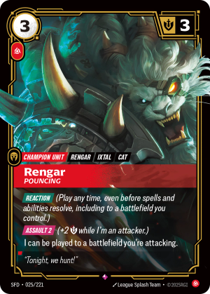 SFD-025/221 | Rengar, Pouncing | Rare