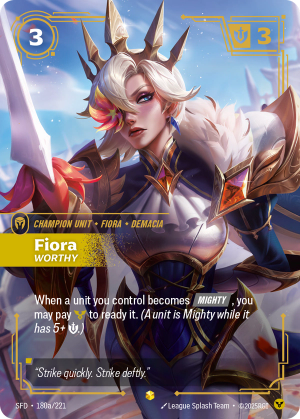 SFD-180a/221 | Fiora, Worthy | Showcase
